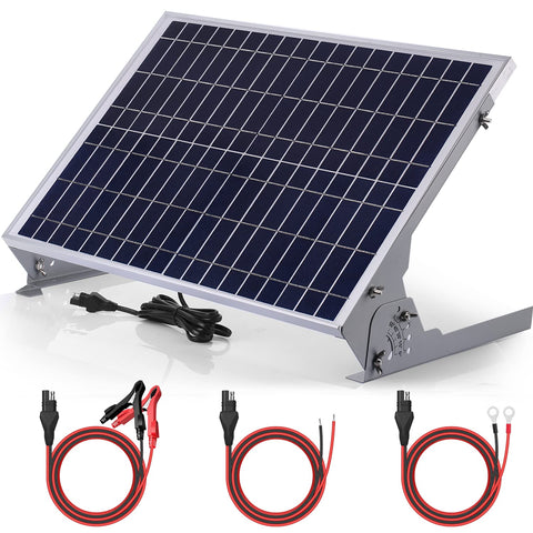 SUNER POWER 30W panel with MPPT controller enables efficient charging on the road