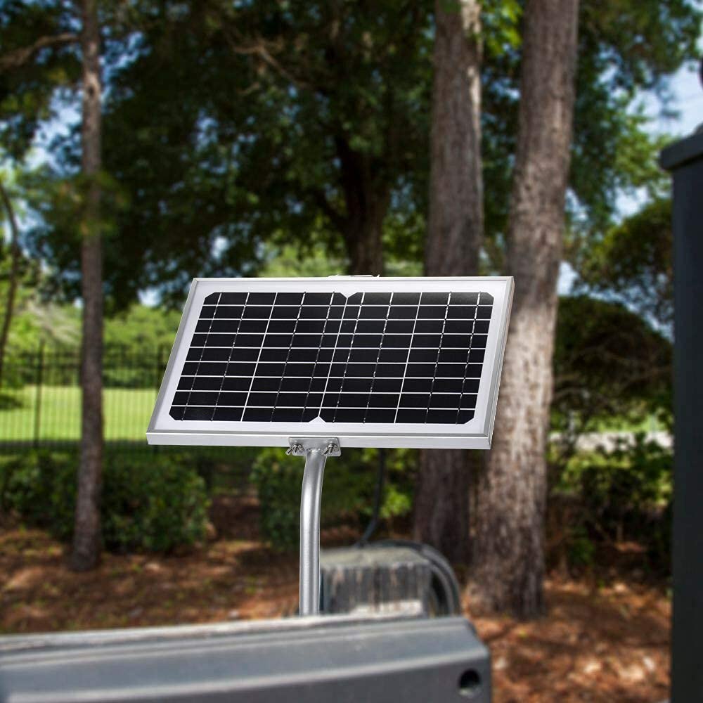 SUNER POWER use case: solar charger kit keeps gate opener powered