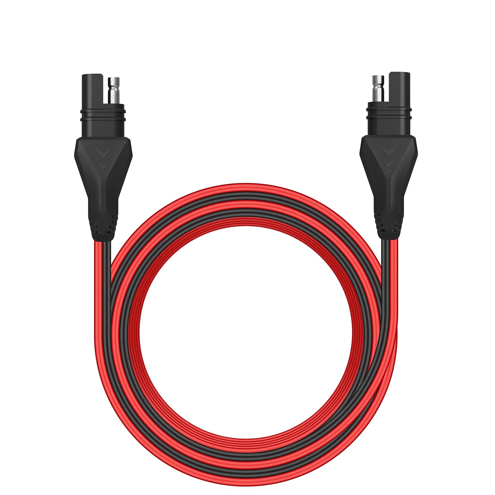 SUNER POWER SAE extension cable 16.5ft with red/black leads for easy polarity identification during solar setups.