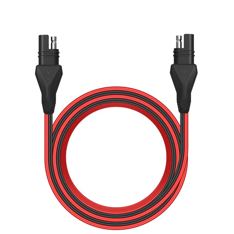 SUNER POWER SAE extension cable 16.5ft with red/black leads for easy polarity identification during solar setups.