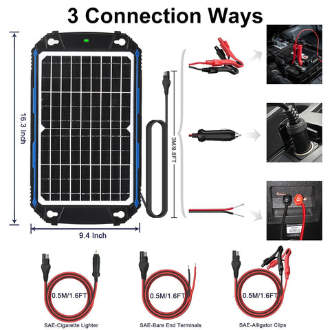 SUNER POWER wide compatibility matrix shows support for many battery types.