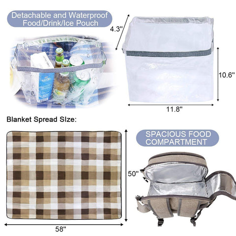 Sunflora insulated cooler compartment preserves freshness on outings