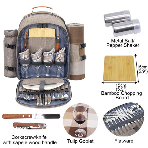 Sunflora picnic blanket included for comfortable outdoor seating