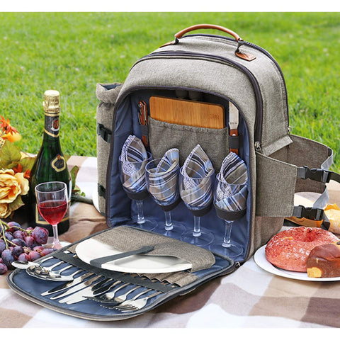 Sunflora stainless steel flatware set provides durable dining on picnics