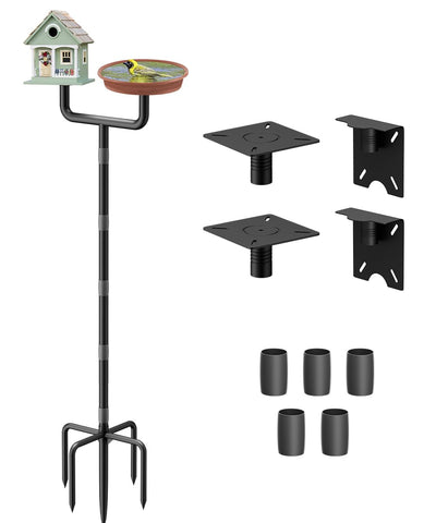 Sungaryard 2-Holders upgrade bird house pole at 90-inch for elevated feeding