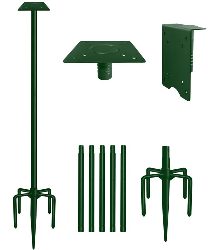 Sungaryard 90inch heavy-duty bird house pole base for stable outdoor mounting