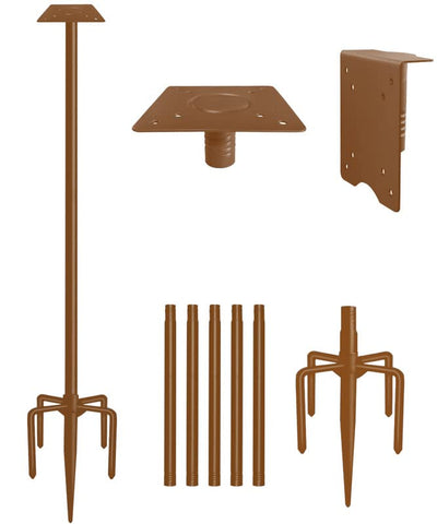 Sungaryard 90-inch pole base supports sturdy outdoor bird housing setup
