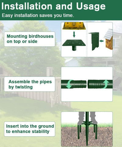 Sungaryard adjustable-height pole allows customized feeding height for different birds
