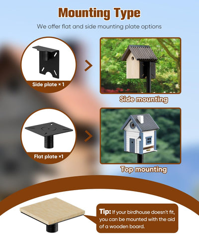 Sungaryard Durable Steel Stand withstands wind and weather.