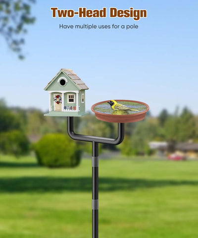 Sungaryard heavy-duty bird feeder stand in outdoor setup with weather-resistant steel