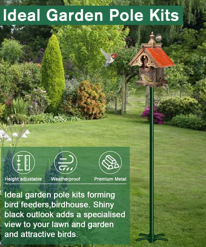 Sungaryard multi-use outdoor pole kit with baffle compatibility for versatility