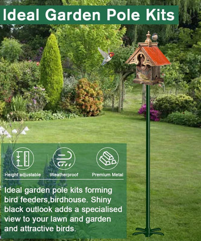 Sungaryard multi-use outdoor pole kit with baffle compatibility for versatility