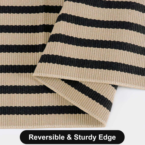 Sungea indoor outdoor rug suits front porch and entryways with durable cotton blend