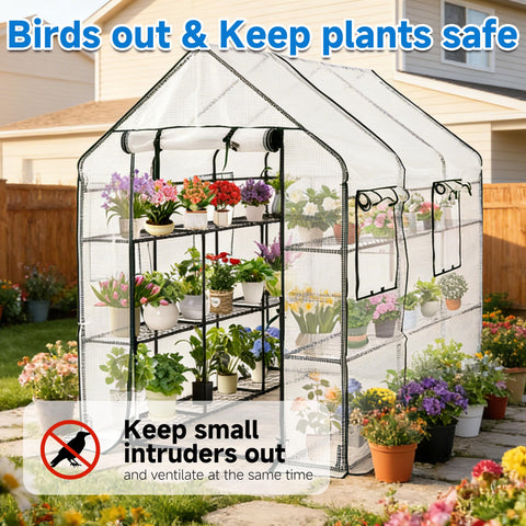 SUNGIFT patio-backyard setup ideal for seedlings and potted plants in sunny spaces.