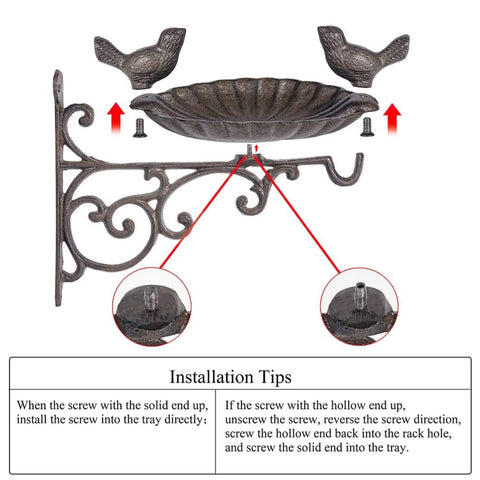 Sungmor antique dark brown finish on cast iron enhances rustic garden style