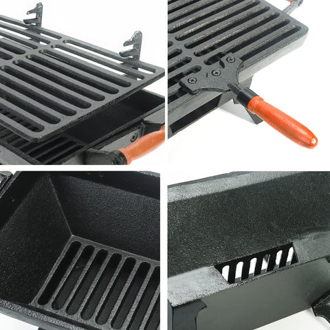 Sungmor portable grill ideal for camping and tailgating outings.