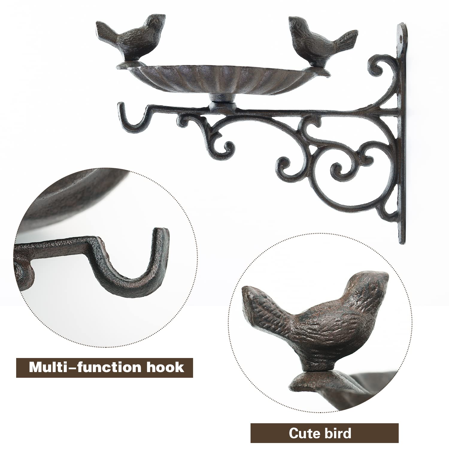 Sungmor planter hanger hook decor for flowers and wind chimes