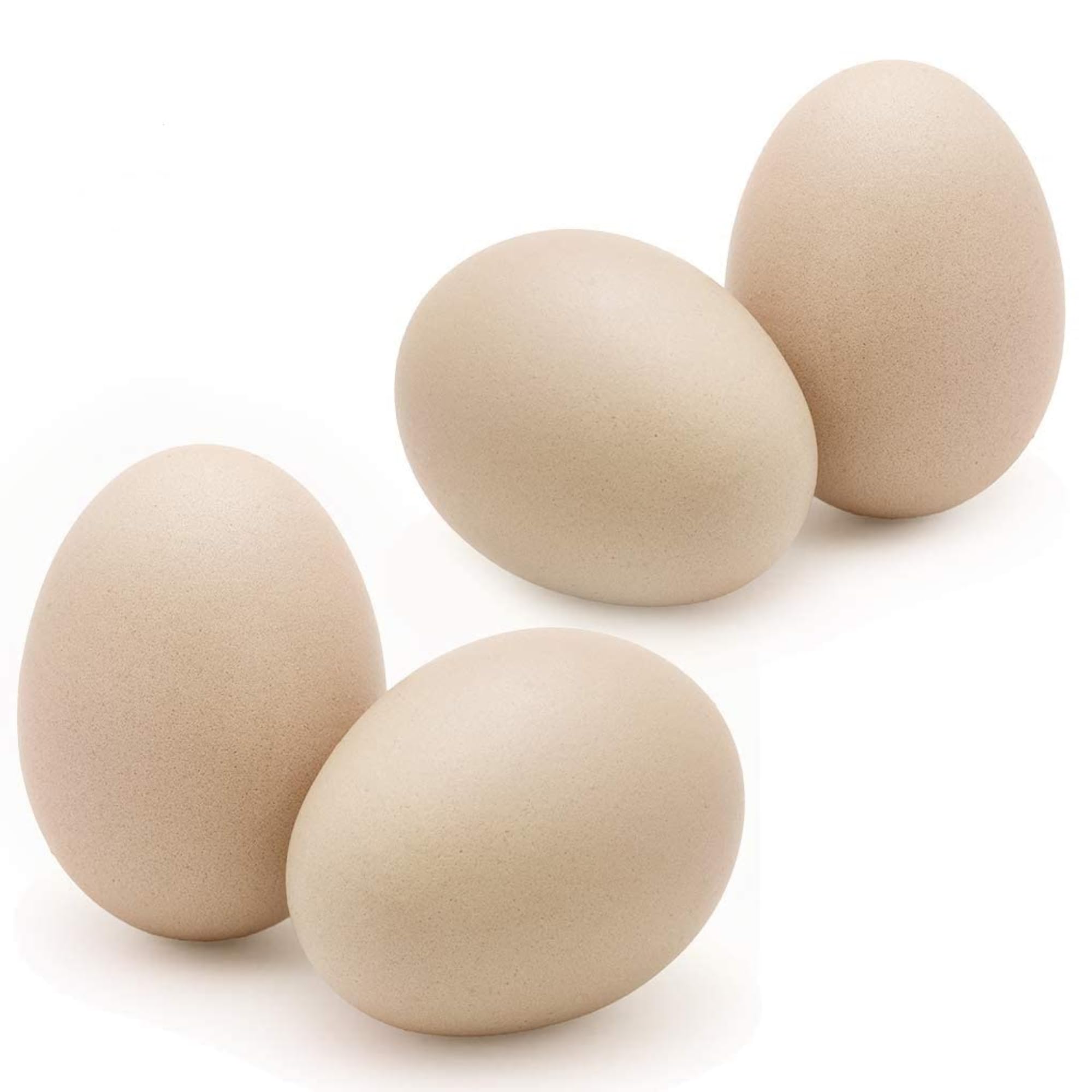 SunGrow wooden nest eggs close-up showing authentic beige coloring