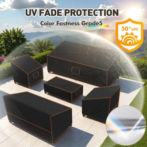 SUNICO sofa cover fits 79W x 35D x 33H, keeping cushions dry.