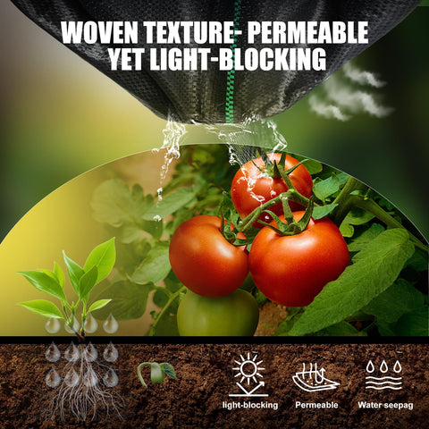 Sunifier barrier fabric demonstrates moisture retention supporting healthy soil conditions.