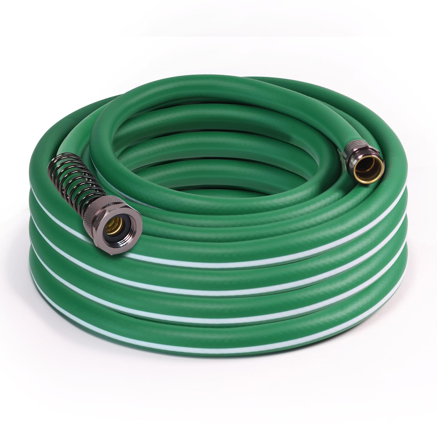 Sunifier heavy-duty garden hose 25ft shows secure connection for leak-free operation.