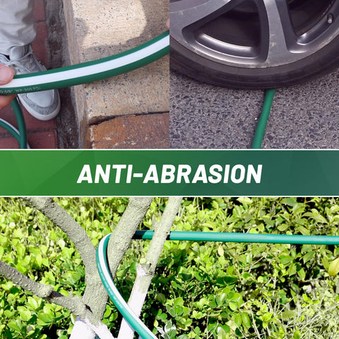 Sunifier heavy-duty garden hose 50 ft all-weather design for year-round outdoor use.