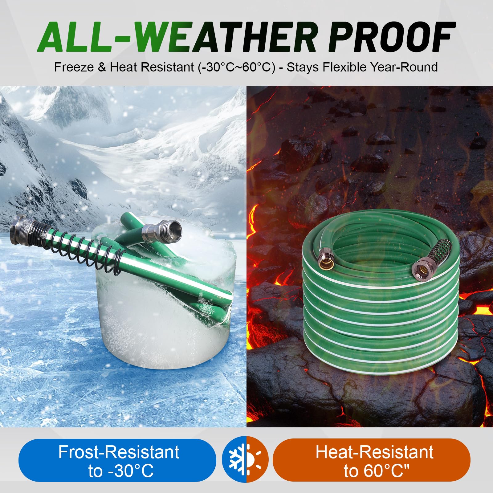 Sunifier heavy-duty garden hose 50 ft pet shower use for refreshing outdoor pets.