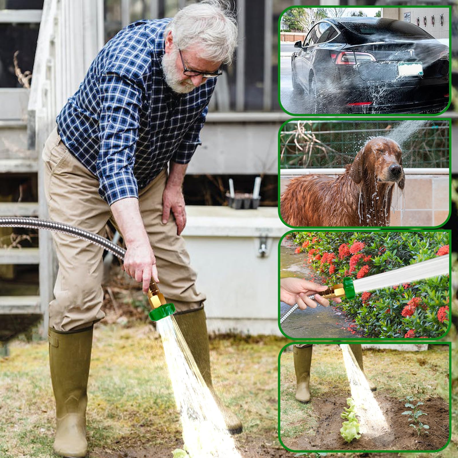 Sunifier leak-proof connectors ensure quick, secure attachment to nozzles.
