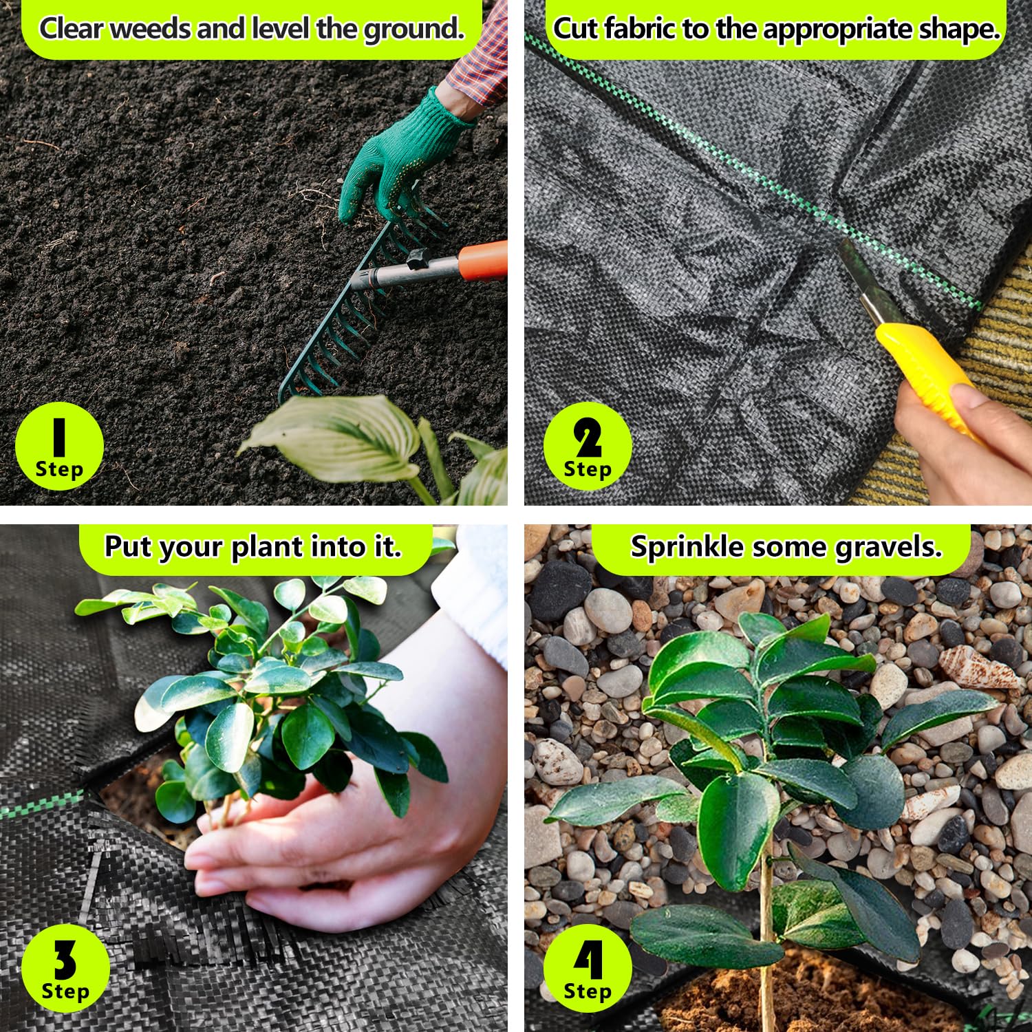 Sunifier mulch fabric black for landscaping blocks light and weeds.