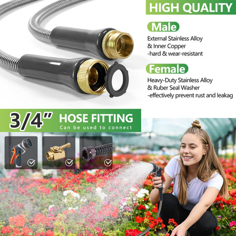 Sunifier 3ft hose thorn and nail proof for rugged terrain watering.