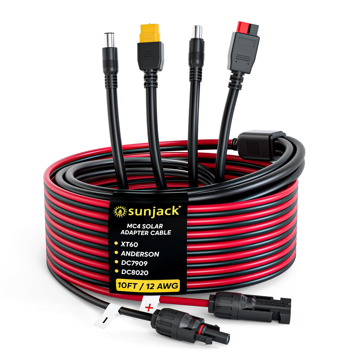 SunJack MC4 solar panel connector ensures reliable power transfer