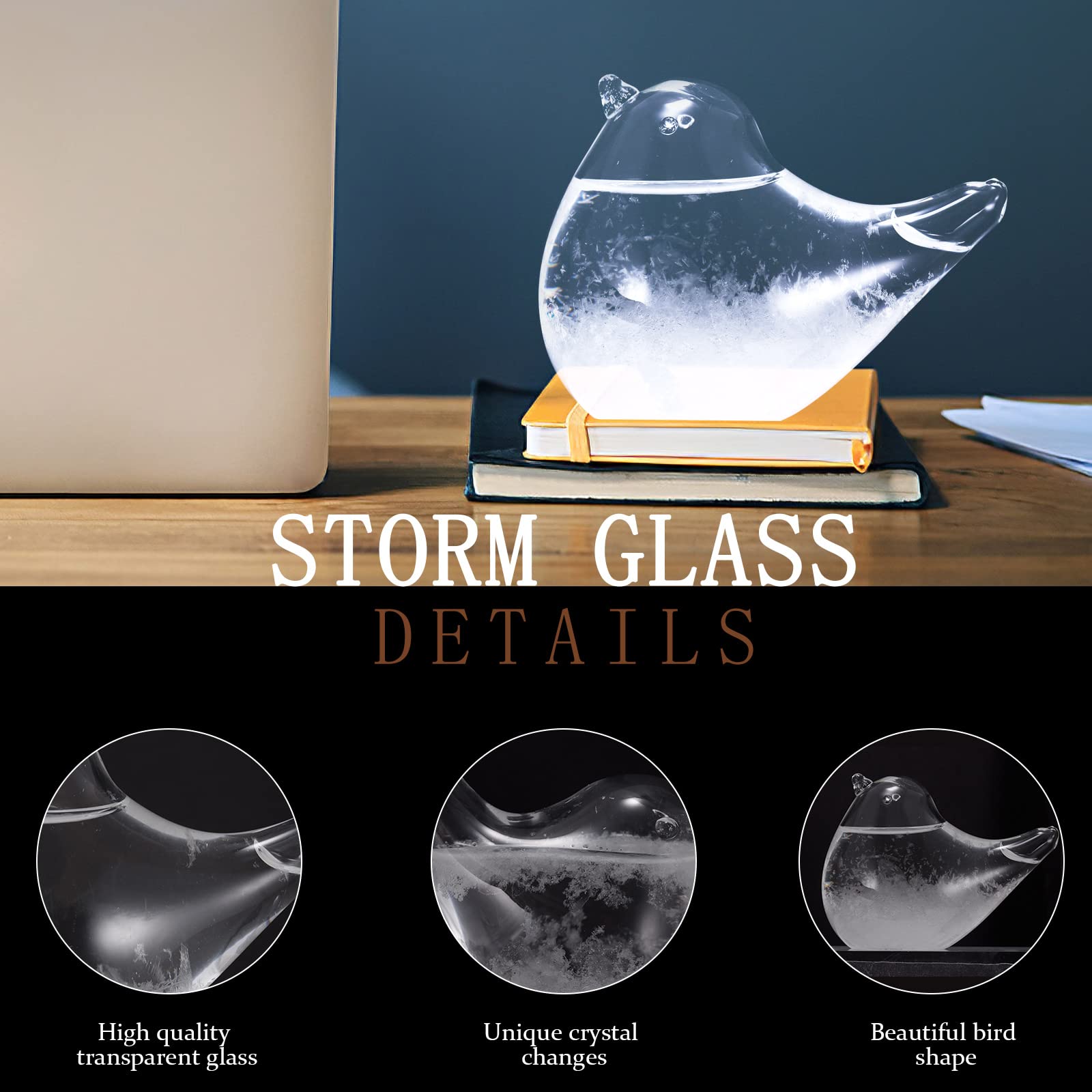 SUNJULY Storm Glass Christmas gift idea evokes wonder.