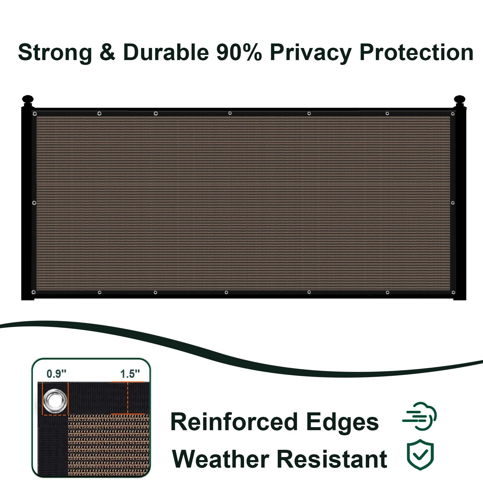SUNLAX brown UV shield reduces sun exposure while keeping outdoor visibility.