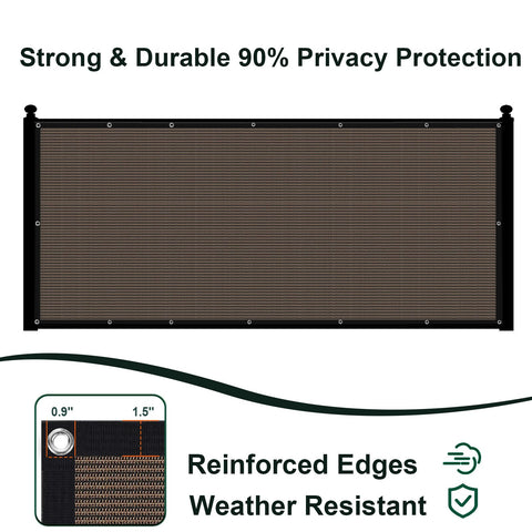 SUNLAX brown UV shield reduces sun exposure while keeping outdoor visibility.