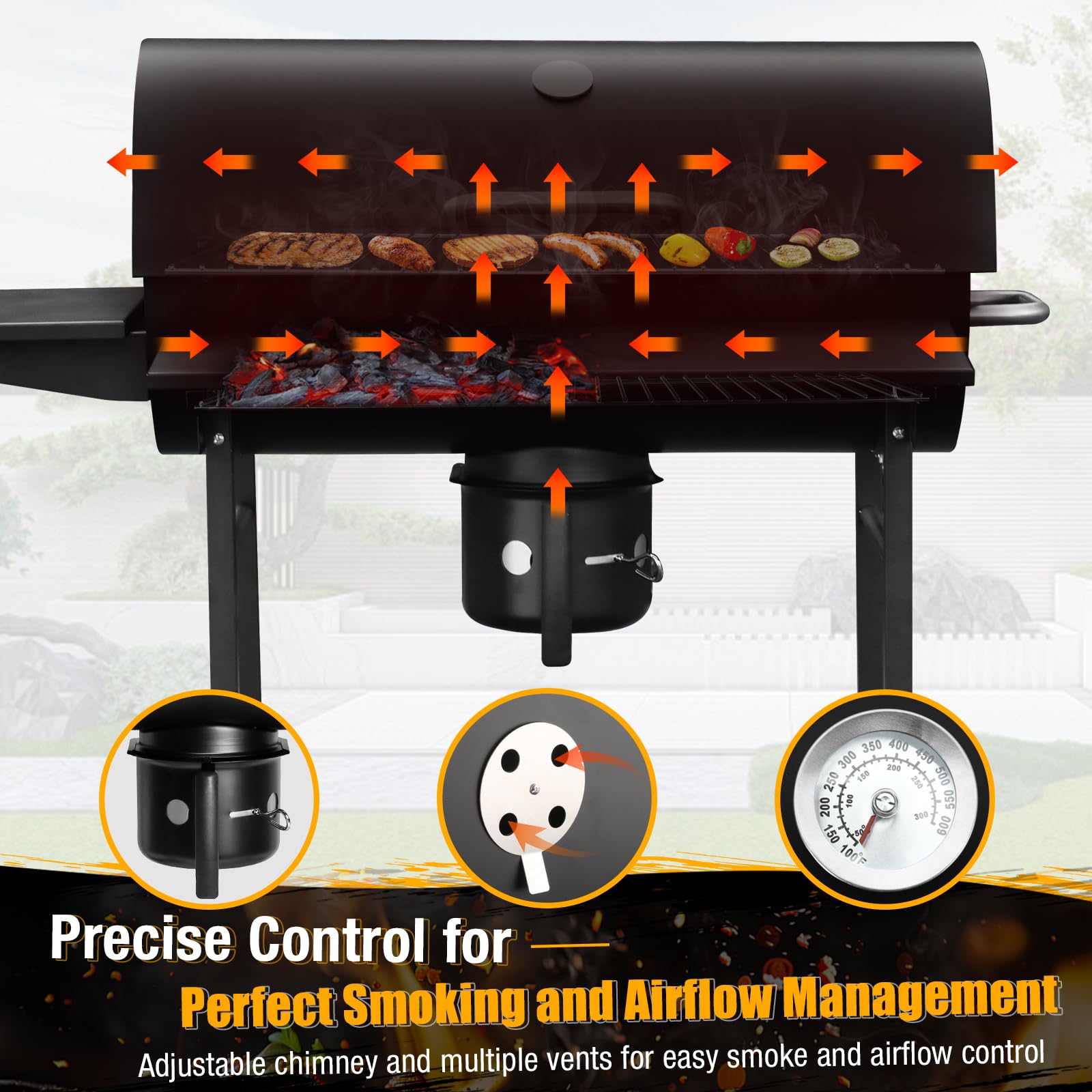 SUNLIFER easy-clean ash holder for cleanup after grilling