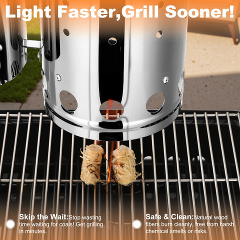 SUNLIFER compact frame ready to ignite coals in minutes