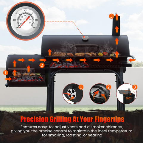 SUNLIFER stainless steel handles enable safe lid access during grilling