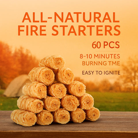 SUNLIFER fire starter pack in backpack for camping and hiking readiness.