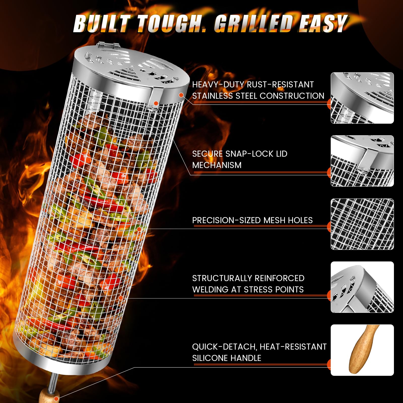 SUNLIFER basket offers effortless assembly and smooth rolling