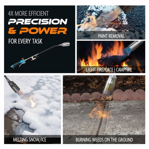 Sunlight Charcoal propane torch handling 2,200,000 BTU for versatile tasks.