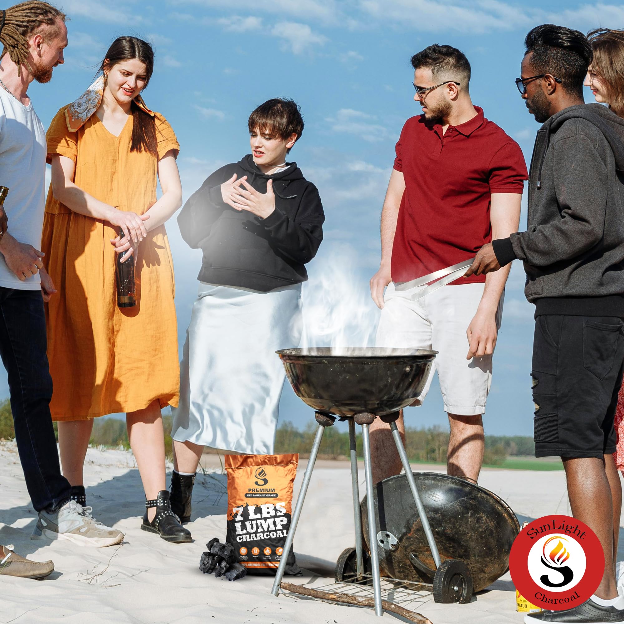 Sunlight Charcoal restaurant-grade quality forKamado Joe and other grills.