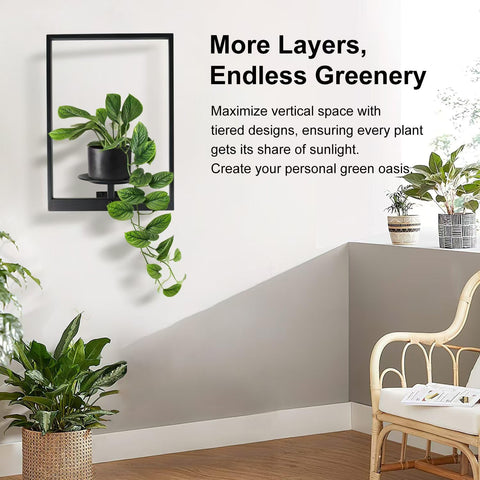 SUNLITOPTO metal construction emphasizes stability for potted plants