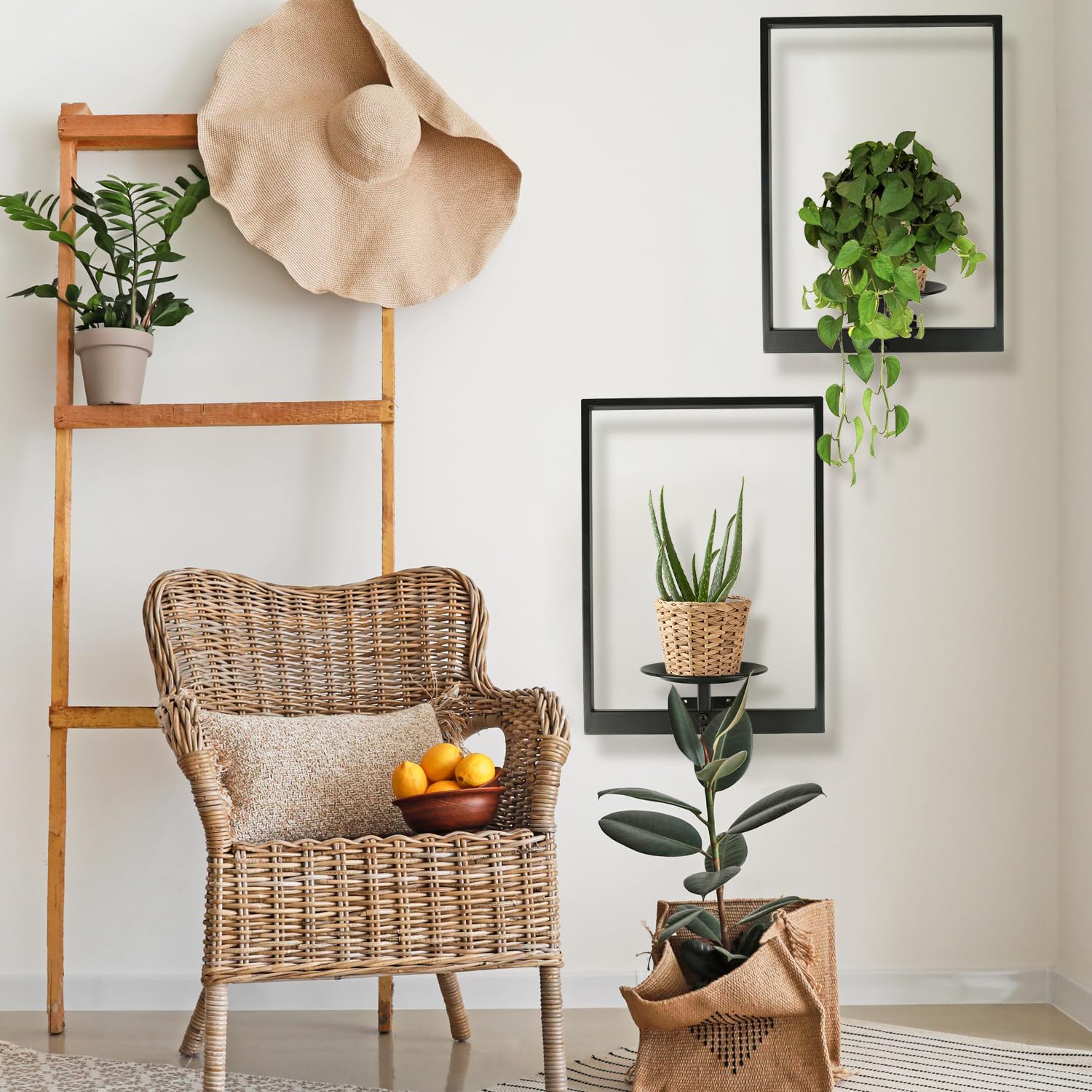 SUNLITOPTO vertical garden idea using three frames for variety