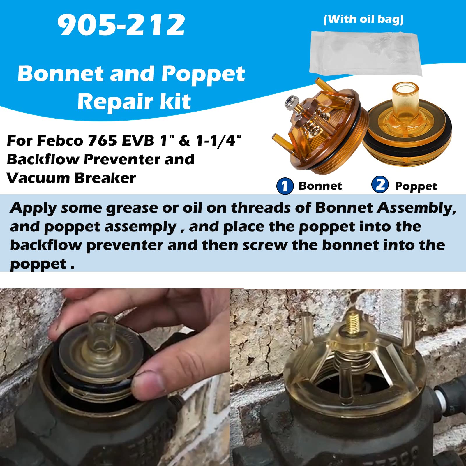 Sunluway aluminum canopy cover on top of backflow device for long-lasting protection.