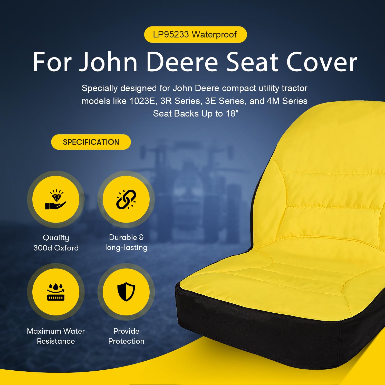 Close-up of Sunluway LP95233 300D Oxford fabric showing durability