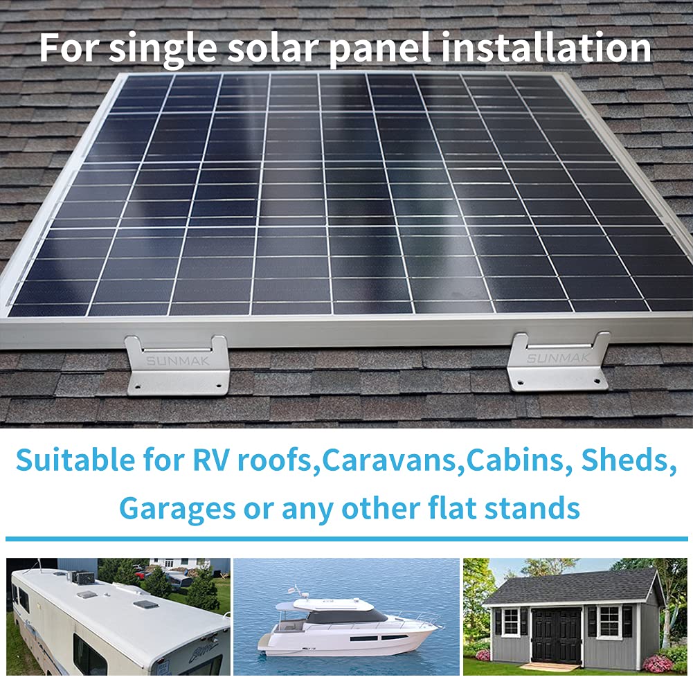 SUNMAK 16-bracket set provides versatile off-grid roof mounting options.