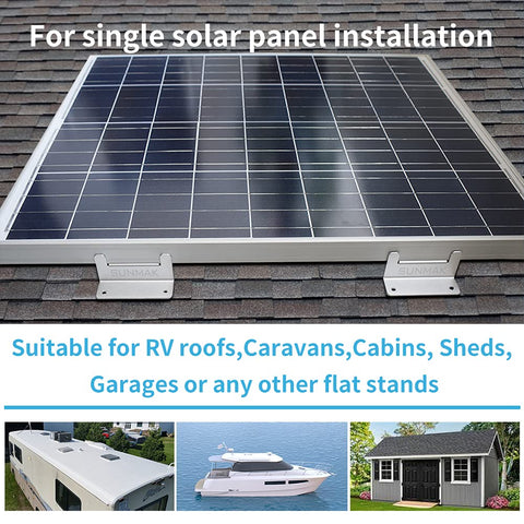 SUNMAK 16-bracket set provides versatile off-grid roof mounting options.