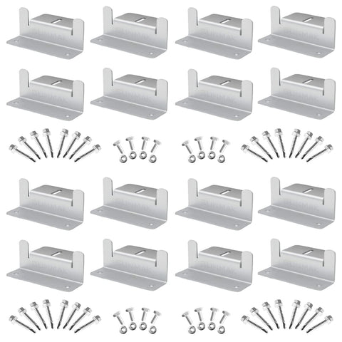 SUNMAK solar Z brackets assembly set for off-grid mounting, lightweight aluminum.