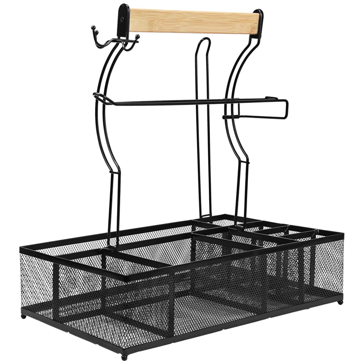 Sunmeg Grill Caddy on outdoor table keeping essentials within reach