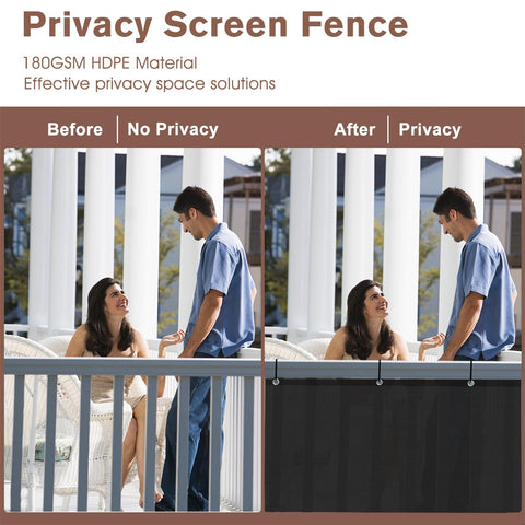 Sunny Guard privacy screen folding double seam for balcony durability.